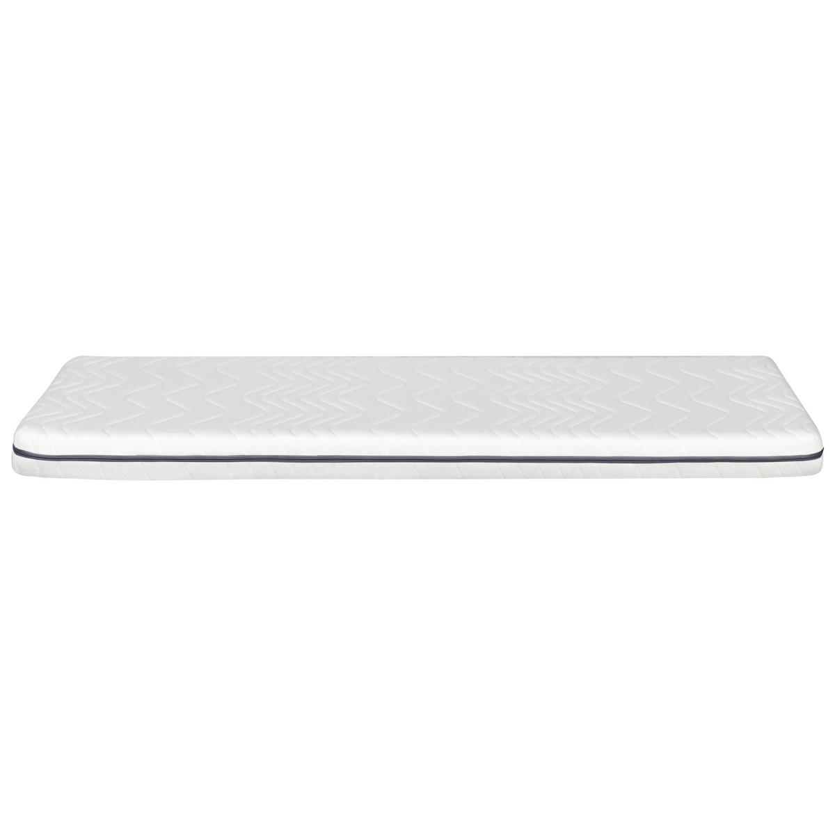 MEMORY-SCHAUMMATRATZE H2/3 Mittel 90/200 cm Petite - Weiß, Textil (90/200cm) - Beliani