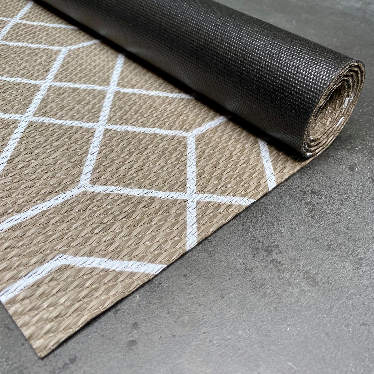 TEPPICH Premium en Vinyle Weißes Design 60x90 cm - Grau, Kunststoff (60/90cm) - STORESDECO