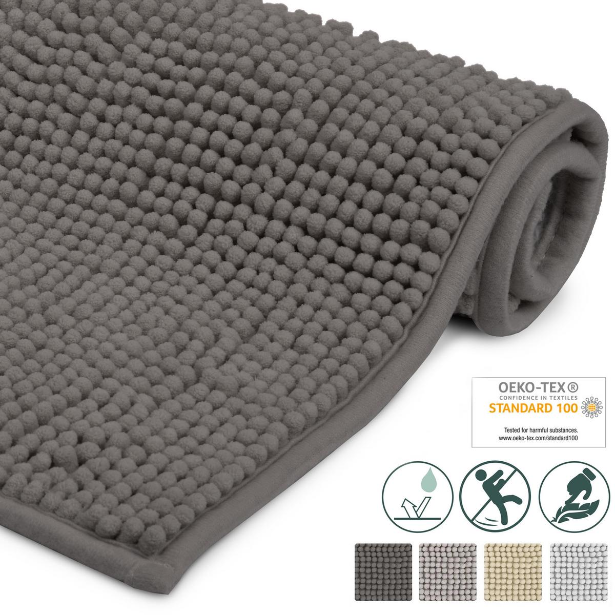 VORLEGER MATTE BeauMare WR 50/80 cm Anthrazit - Anthrazit, Textil (50/80cm) - Beautissu 