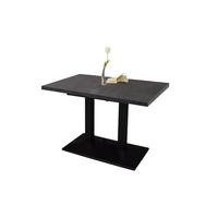 BARTISCH ausziehbar Eleen 120x70x72 Schwarz/Graphit - Schwarz/Grau, Metall (120/70/72cm) - 58aufmkessel