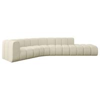 ECKSOFA modulares Sofa Tilmo-L1 - 399x194x70 cm Beige - Beige, Holzwerkstoff/Textil (399/194cm) - ALTDECOR