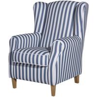 OHRENBACKENSESSEL Karlen Flachgewebe blau - Blau, Kunststoff (77/103/86cm) - 58aufmkessel