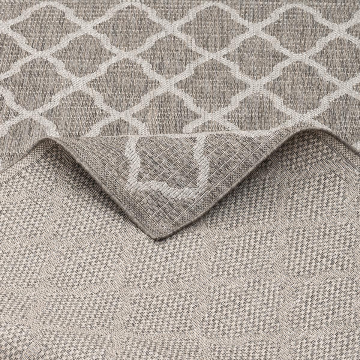 IN & OUTDOOR TEPPICH FLACHGEWEBE VALENCIA MODERN - Grau, Textil (120/170cm) - Pergamon
