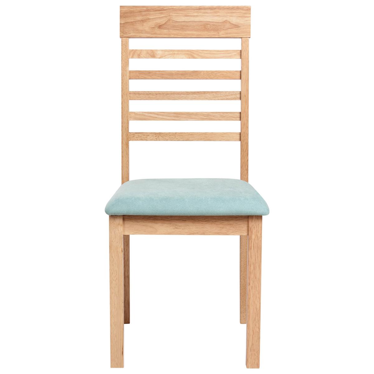 ESSZIMMERSTUHL 2er-Set Mintgrün Ortley - Braun/Mintgrün, Holz (40/96/51cm) - Beliani