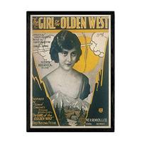 POSTER Mädchen Alter Westen A4 Rahmenlos - Klar, Papier (29.7/5/21cm) - Nacnic