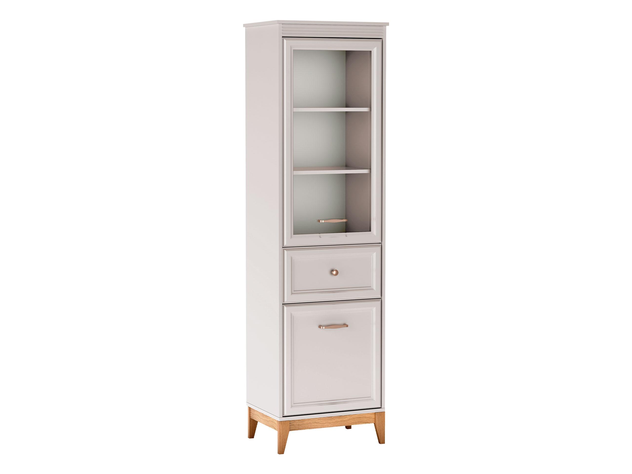 VITRINE Windsor W-06 - Kaschmir/Eichefarben, Holz/Holzwerkstoff (55/193/41cm) - MIRJAN24