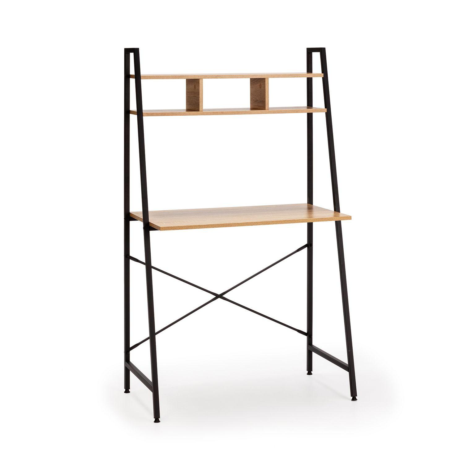SCHREIBTISCH 83/46/142 Blanca Schwarz - Schwarz, Holzwerkstoff (46/83/142cm) - VS Venta-stock