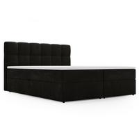 BOXBETT Maison 180x200 Schwarz - Schwarz, Holz/Textil (180/200cm) - Graingold