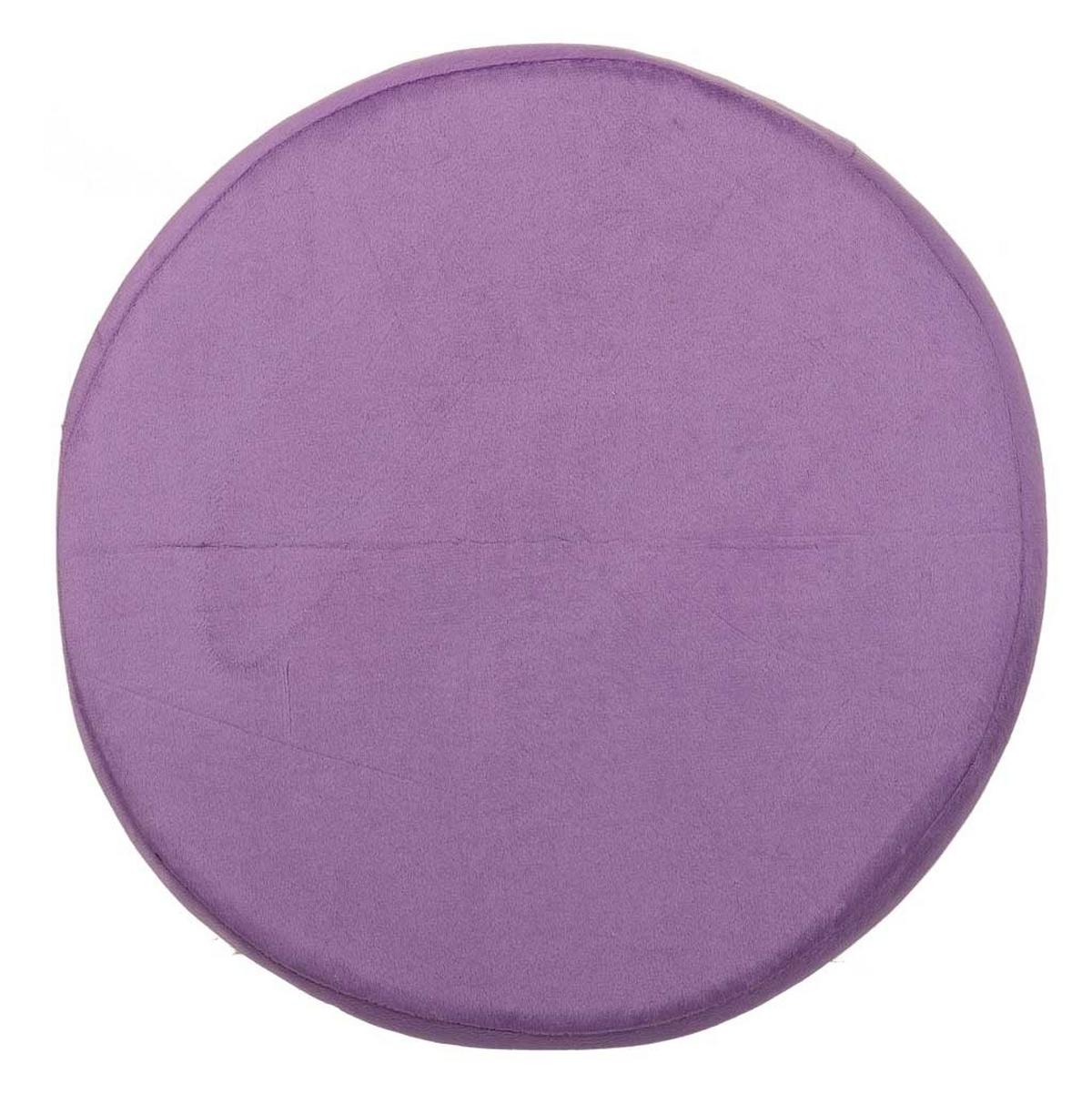 HOCKER aus Holz, 32x44cm - Violett, Holzwerkstoff (32/44/32cm) - Wanderlust