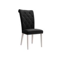 POLSTERSTUHL Christina, Holzfarbe: Weiß - Schwarz/Weiß, Holz/Textil (47/103/68cm) - MIRJAN24