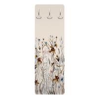 WANDGARDEROBE - Wilde Trockenblumenwiese 34/105 cm - Beige, Holzwerkstoff (34/105/1.6cm) - Bilderwelten