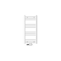 BADHEIZKÖRPER Sahara 400x800 mm Weiß gerade mit Ventil Universal - Weiß, Metall (40/80/3cm) - LuxeBath