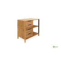 KOMMODE PAUL Wildeiche - Wildeiche, Holz (80/80/50cm) - byoak