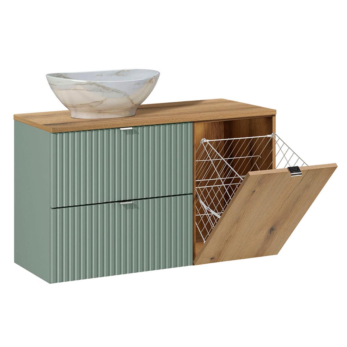 WASCHTISCH 100.4cm Jade Grün - Grün, Holzwerkstoff (100.4/59.5/40cm) - Petits-meubles
