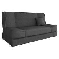 SCHLAFSOFA Gabi - Dunkelgrau/Silberfarben, Holz/Kunststoff (175/80/80cm) - MIRJAN24