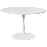 ESSTISCH Weiß Boca - Weiß, Holzwerkstoff (120/120/74cm) - Beliani
