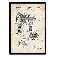 POSTER Haartrockner Patent A3 Rahmenlos - Klar, Papier (29.7/5/42cm) - Nacnic