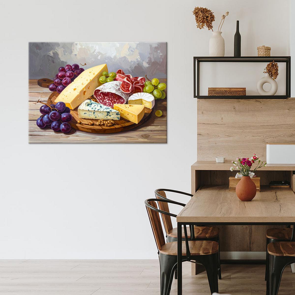 LEINWANDBILD Essen & Trinken 100x70cm - Multicolor, Textil (100/70cm) - Feeby