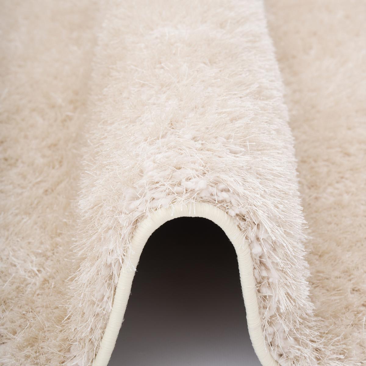 HOCHFLOR SHAGGY TEPPICH LUXUS FEELING MIX - Beige, Textil (133/133cm) - Snapstyle