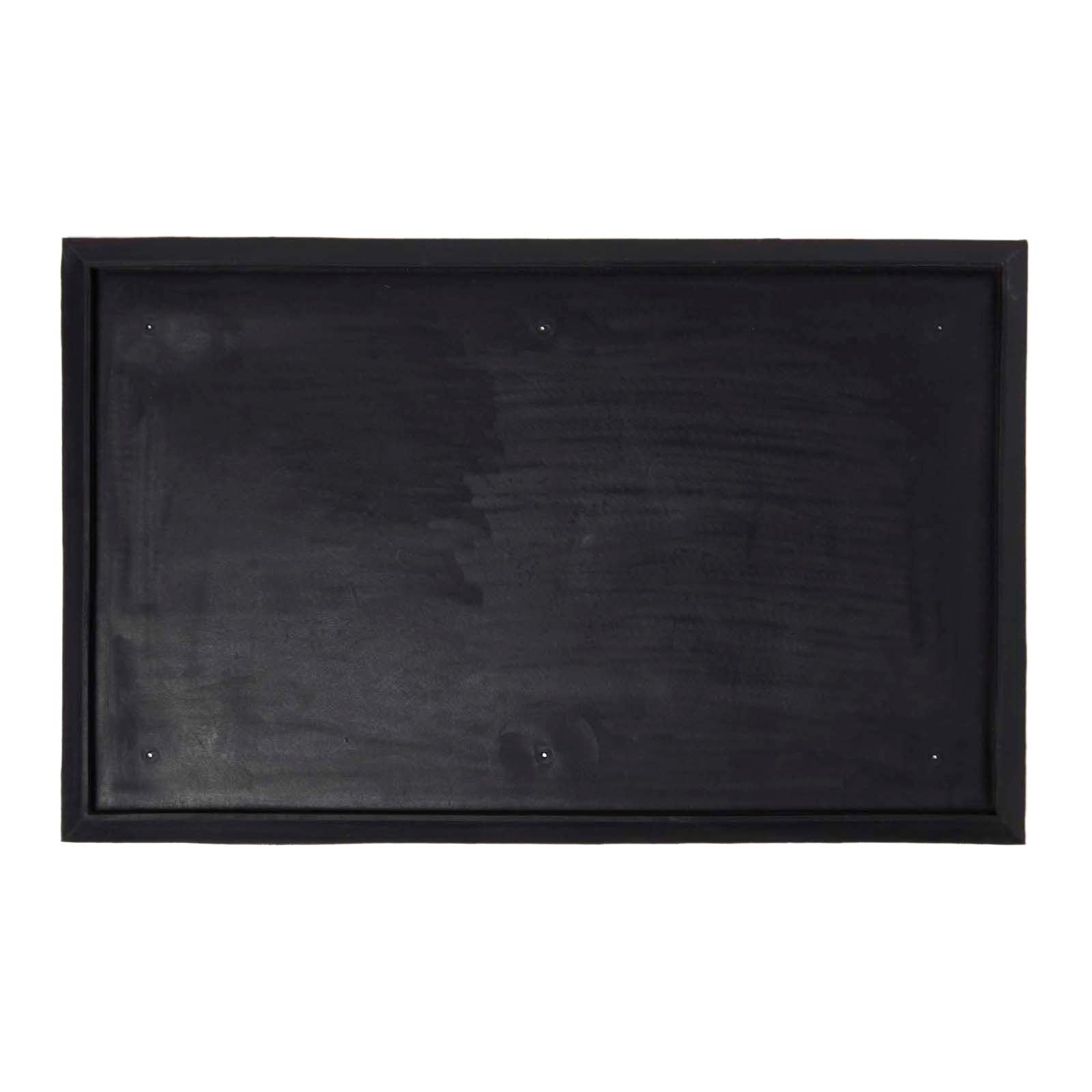FUSSMATTEN-UNTERLAGE – Gummi, 50/81 cm - Schwarz, Naturmaterialien (50/81cm) - Homescapes