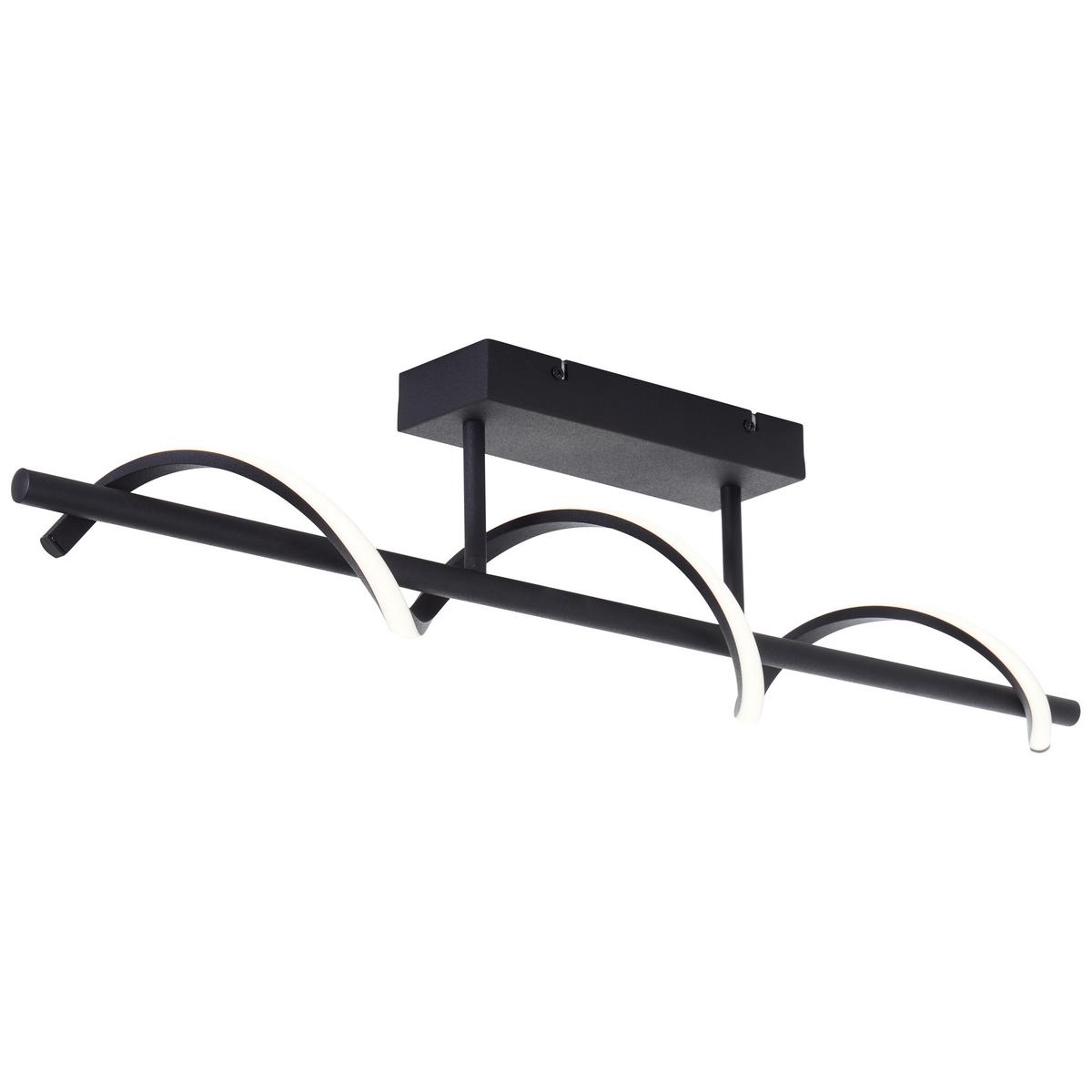 DECKENLEUCHTE Eunice G99268/76 - Schwarz, Metall (9.7/80/16cm) - Brilliant