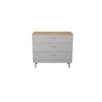 KOMMODE Denver - Grau, Holzwerkstoff (100/90/47cm) - RAUMHIRSCH FURNITURE