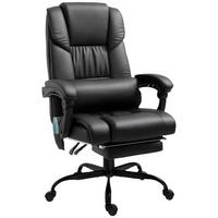 BÜROSTUHL Kunstleder Schwarz - Schwarz, Kunststoff/Metall (75/122/66cm) - Vinsetto