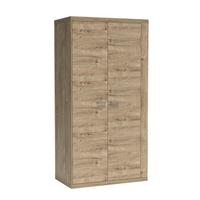 DREHTÜRENSCHRANK YASUO 102/200,5/57,5 cm 2-türig Eichefarben - Eichefarben, Holzwerkstoff (102/200.5/57.5cm) - MASSENO