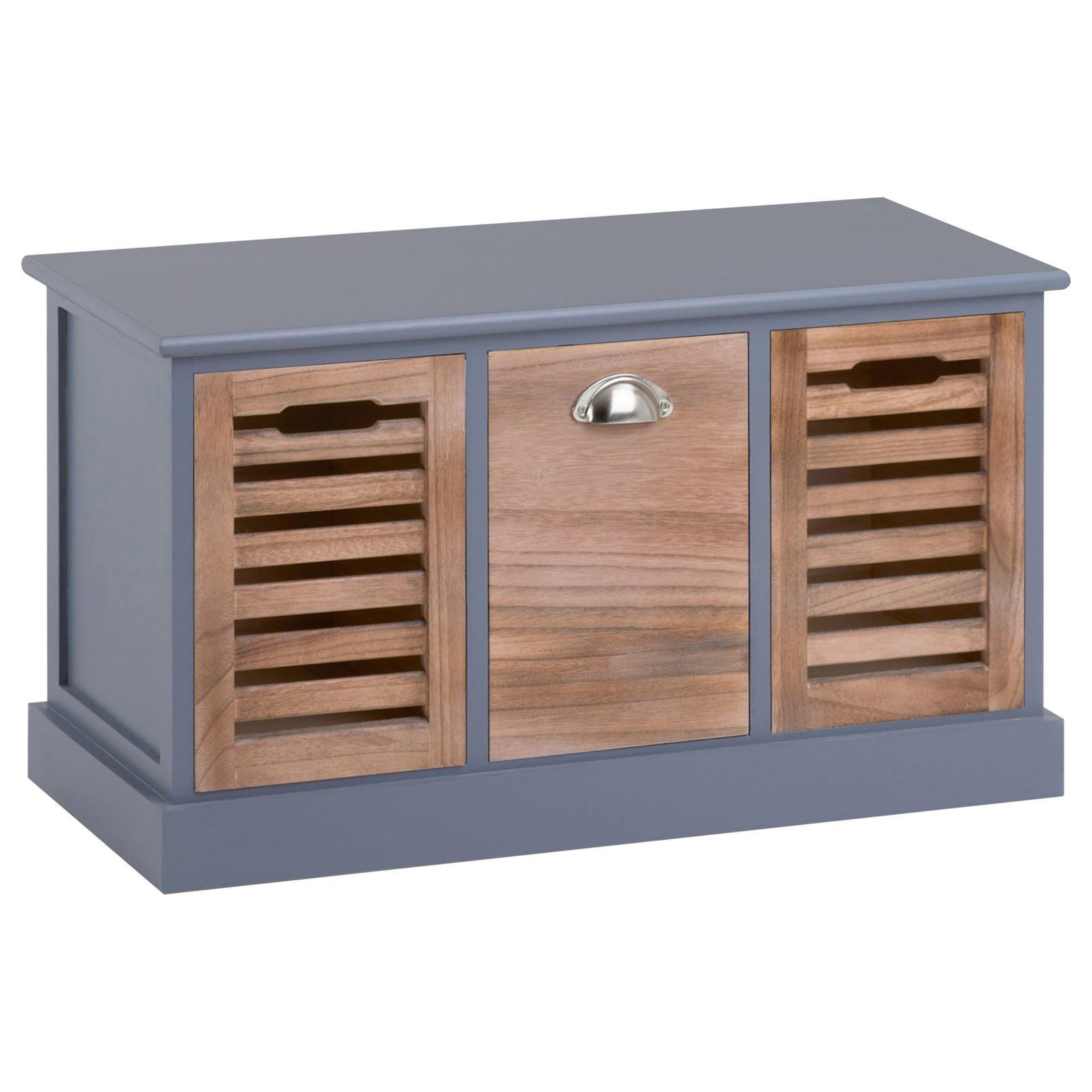 SITZBANK TRIENT grau/natur - Naturfarben/Grau, Holz (73/41/32cm) - CARO-Möbel