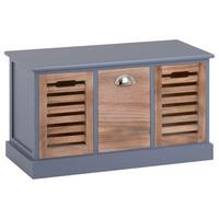 SITZBANK TRIENT grau/natur - Naturfarben/Grau, Holz (73/41/32cm) - CARO-Möbel