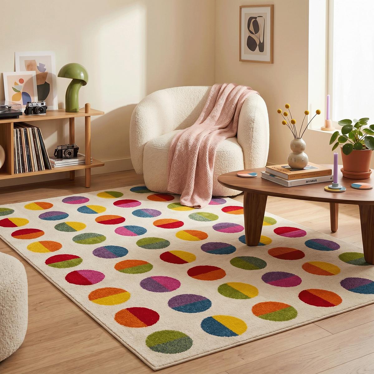 KINDER TEPPICH SOFTSTAR KIDS FANTASY BUNT - Rot, Textil (200/290cm) - Pergamon