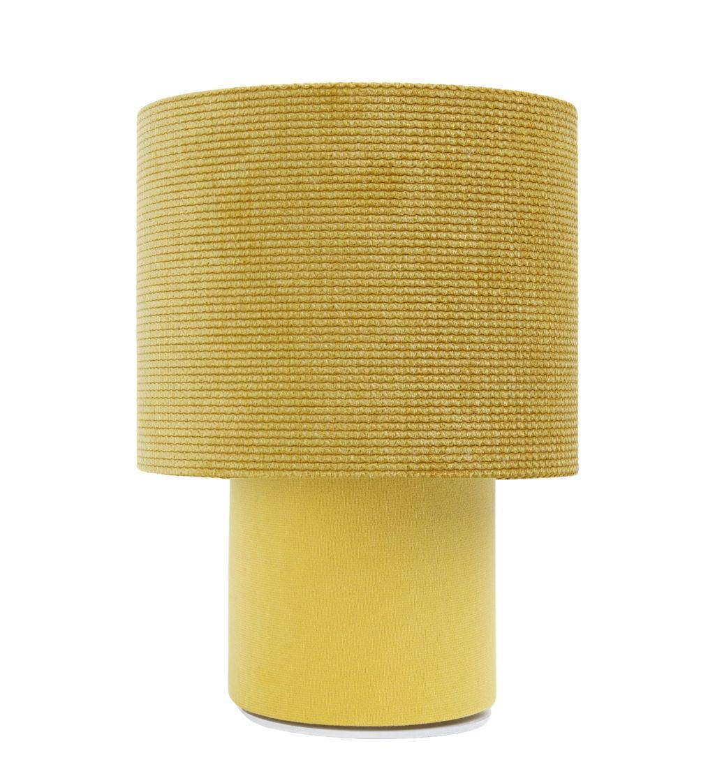 TISCHLAMPE Gelb 20/17 cm - Gelb, Kunststoff (17/0.7/17cm) - ONZENO