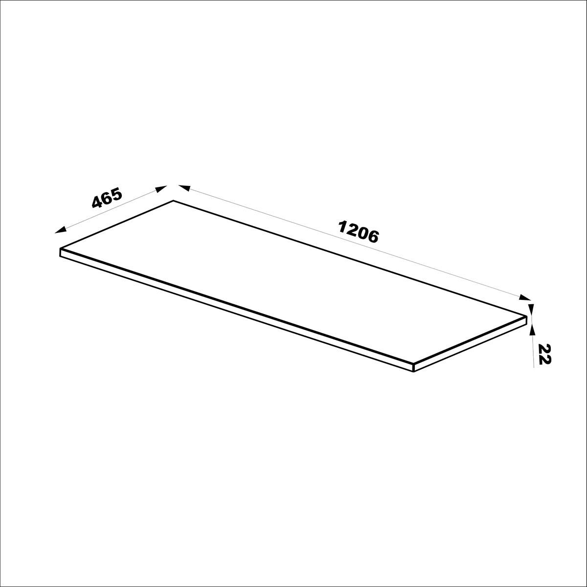 WASCHTISCHUNTERSCHRANK 120.6cm Tao Holz - Braun, Holzwerkstoff (120.6/52.2/46.5cm) - Petits-meubles