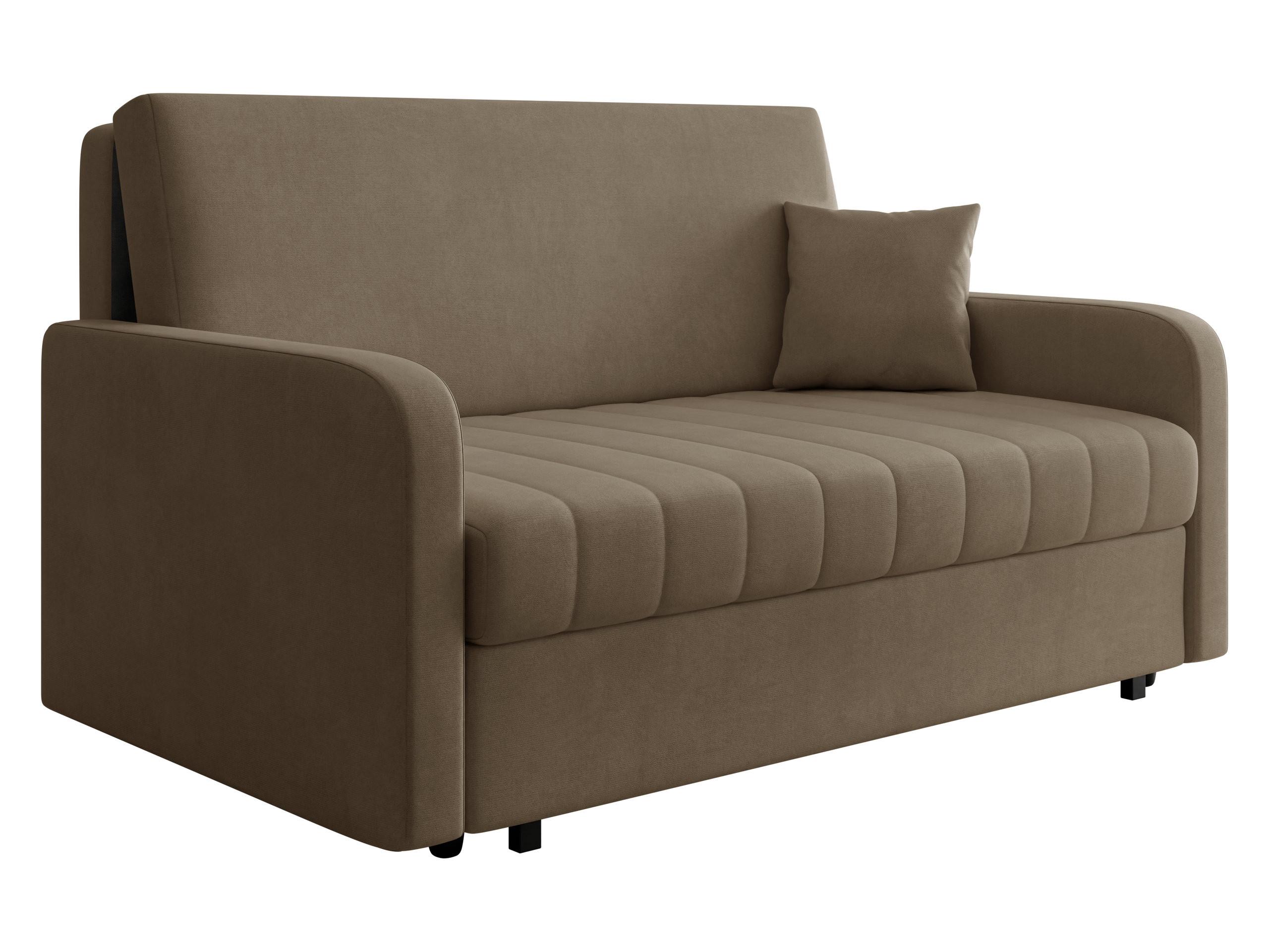 SCHLAFSOFA Viva Silk IV - Schwarz/Braun, Holz/Textil (172/85/98cm) - MIRJAN24