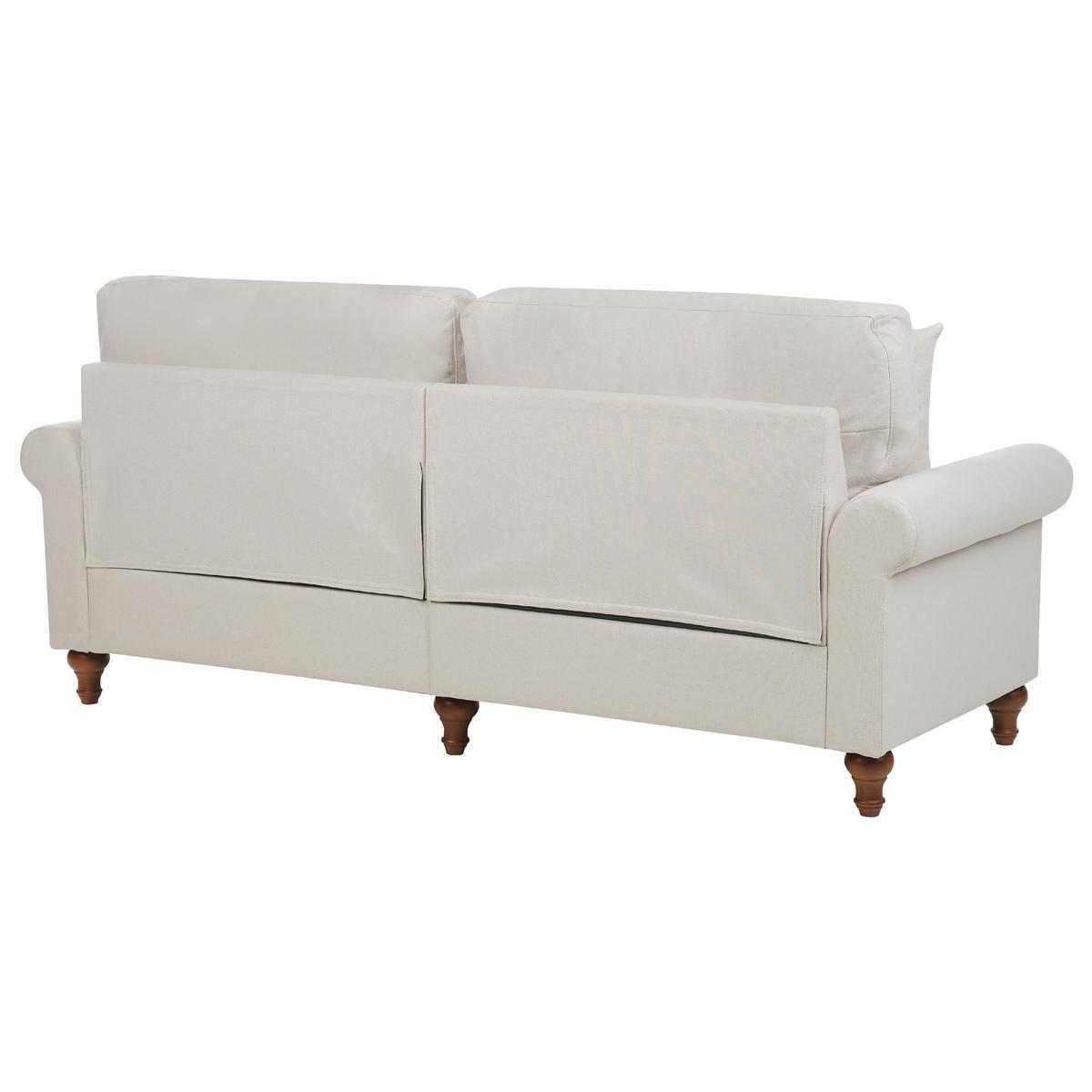 5-SITZER SOFA SET Polyester Beige Otra - Beige, Textil (76/84/195cm) - Beliani