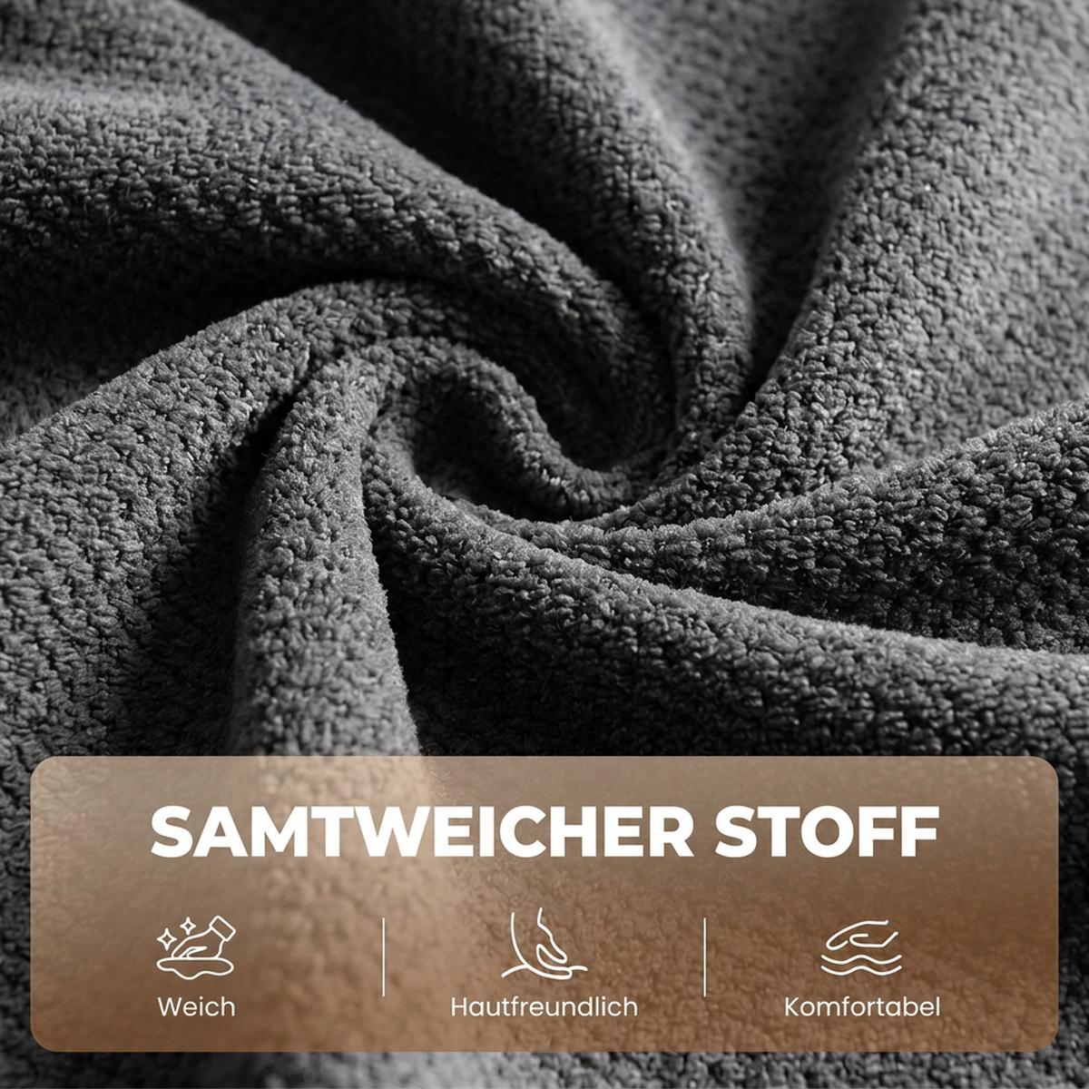 RELAXSESSEL Polyester Schaumstoff Grau - Schwarz/Grau, Textil/Metall (92/102/92cm) - HOMCOM