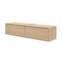 LOWBOARD Das Schwebende - Braun, Holzwerkstoff (160/36/42cm) - Mokebo