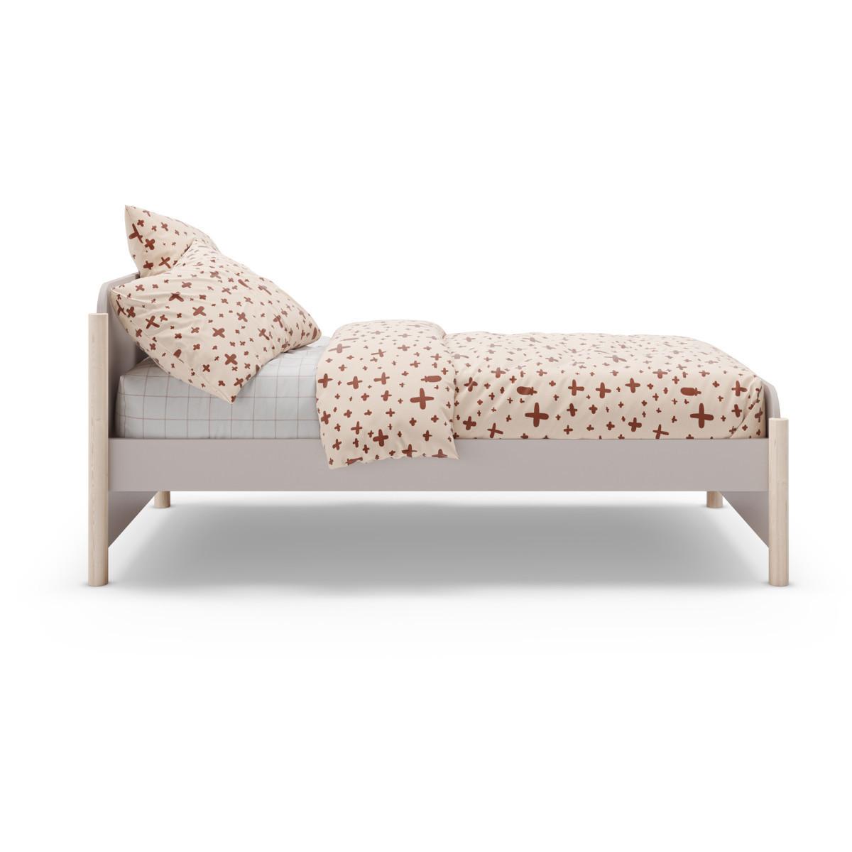 BETT Enola Beige 199/107.2/70 cm - Beige, Holz (190/90cm) - Calicosy