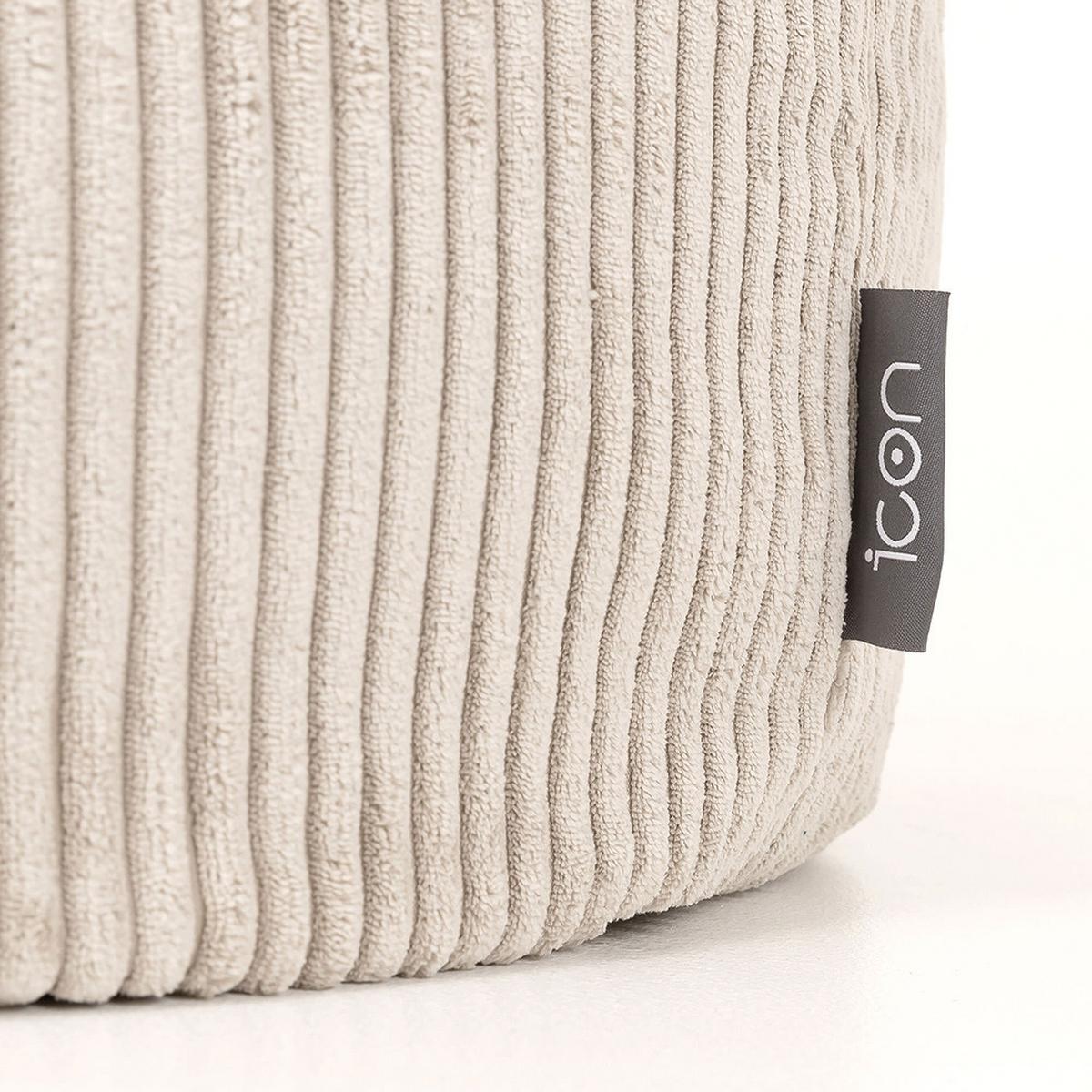 SITZSACK Klassisch Sessel aus Cord 2-tlg. - Beige, Textil (85/50/85cm) - icon