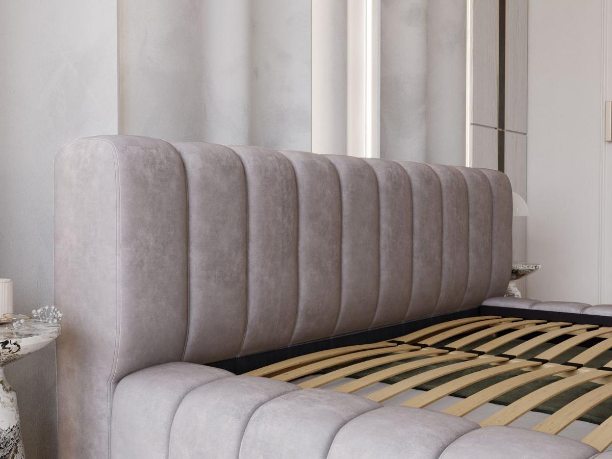 POLSTERBETT Italia 180x200 Grau - Grau, Textil (180/200cm) - Graingold