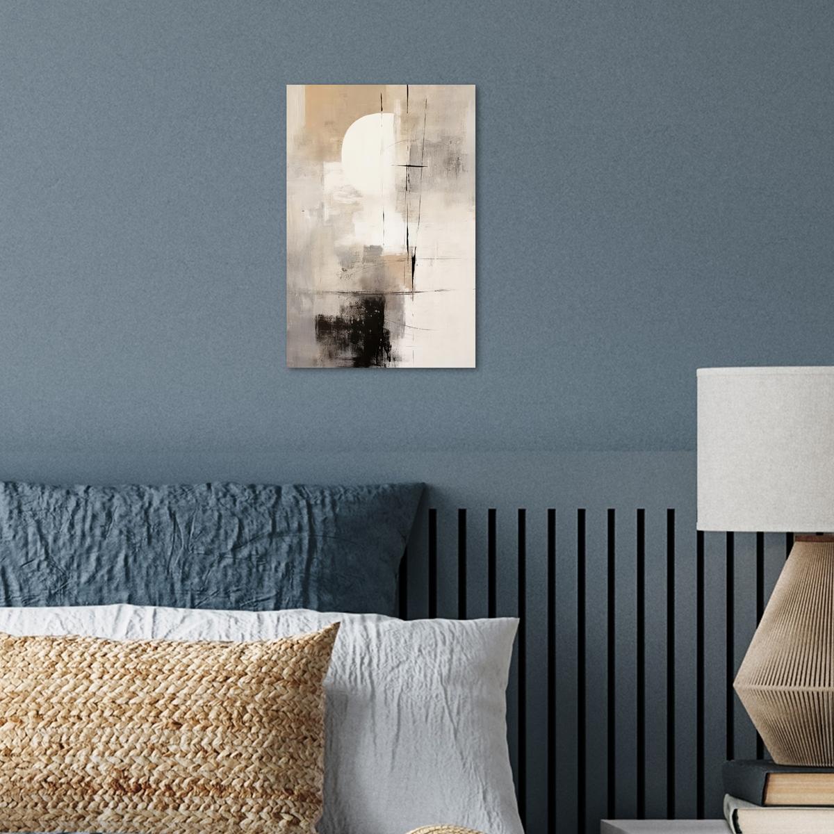 POSTER Abstrakt - Kunst - Grau Room Decor 20x30 cm - Hellgrau, Papier (20/30/0.1cm) - MuchoWow