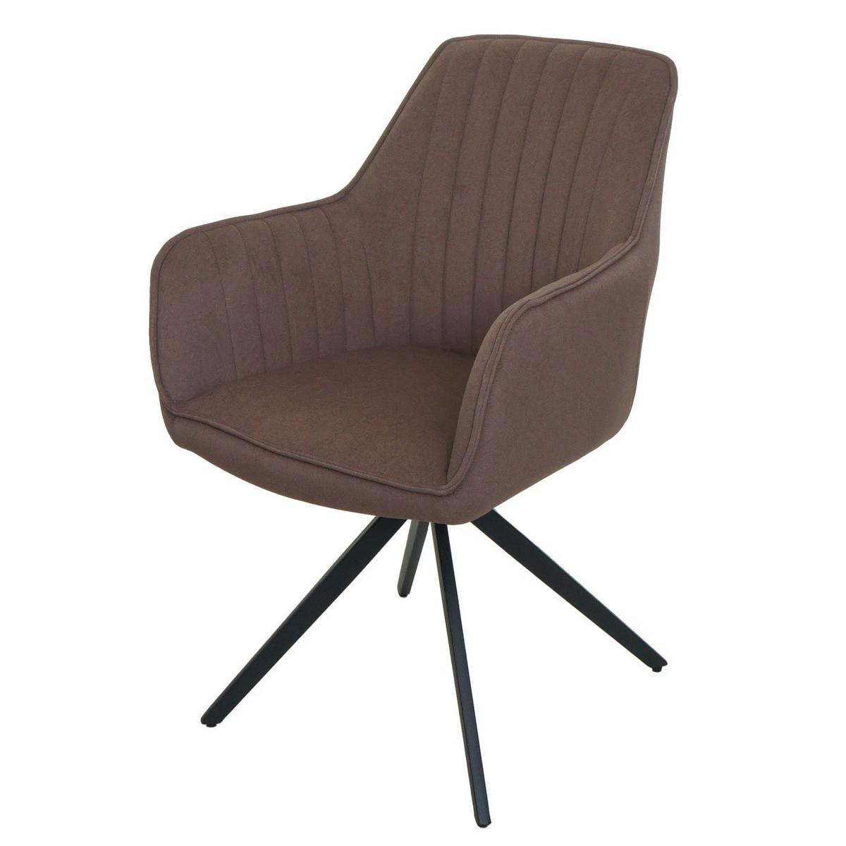 ESSZIMMERSTUHL Braun 2er-Set - Braun, Textil (58/87/55cm) - MCW