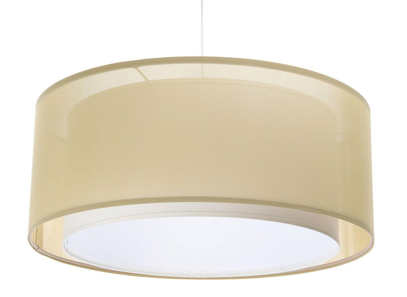 HÄNGELEUCHTE Pastell 60/22 cm - Beige/Weiß, Kunststoff (60/1.5/22cm) - ONZENO