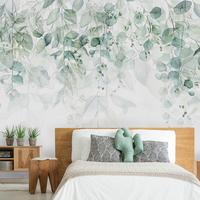 SELBSTKLEBENDE FOTOTAPETE 441/315 cm - Weiß/Grün, Kunststoff/Textil (441/1cm) - KUNSTLOFT