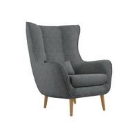 SESSEL Estjano Cord - Beige/Grau, Holz/Textil (80/106/95cm) - MIRJAN24