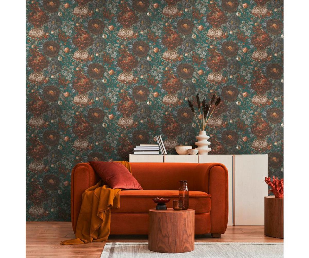 VLIESTAPETE Grün 53/1005 cm - Grün, Textil (53/1cm) - KUNSTLOFT