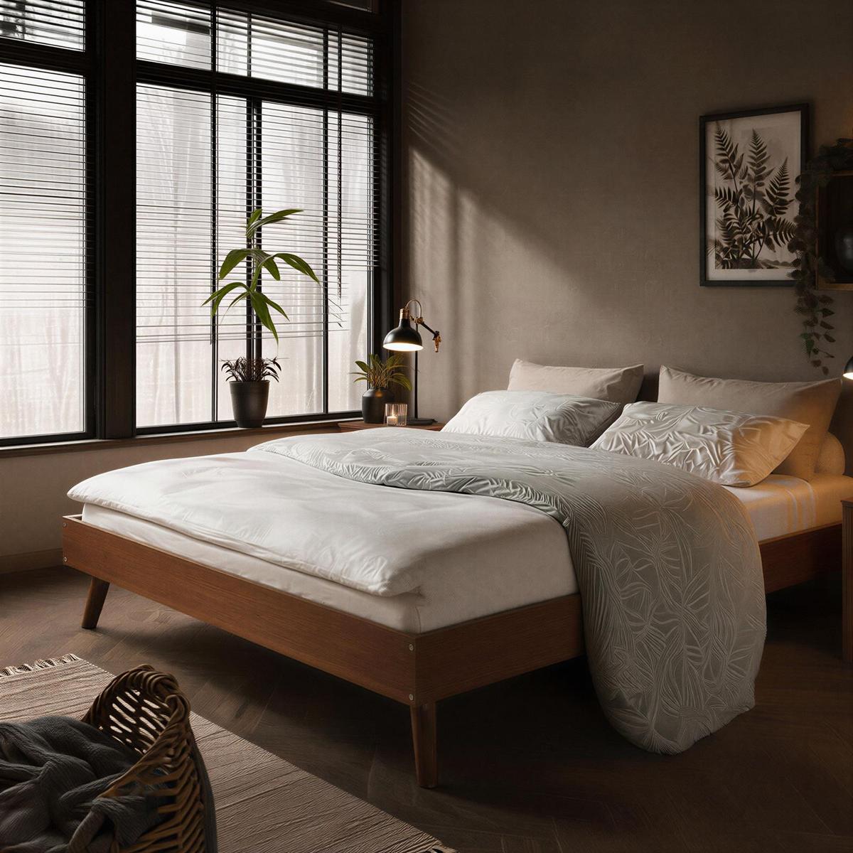 FUTONBETT KARRI 140x190 cm Kastanie - Kastanienfarben, Holz (140/190cm) - IDIMEX