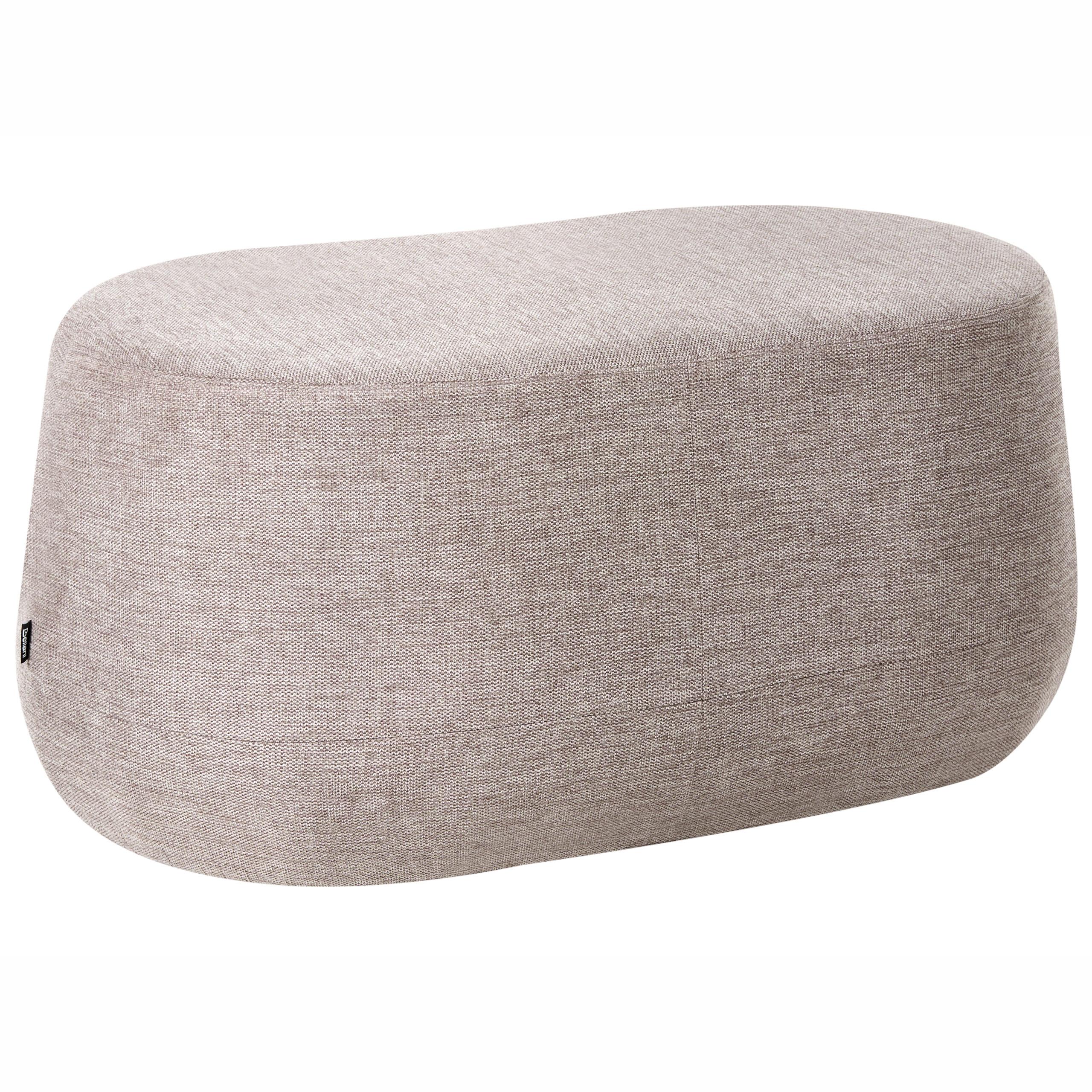 POLSTERBANK Taupe Ashton - Taupe, Textil (100/44/60cm) - Beliani