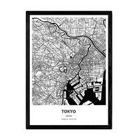 POSTER Tokio - Japan A4 Rahmenlos - Klar, Papier (29.7/5/21cm) - Nacnic