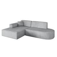 ECKSOFA Ottomane Links IREA-L1-v4 - 232x165x77 cm Grau - Grau, Holzwerkstoff/Textil (232/165cm) - ALTDECOR